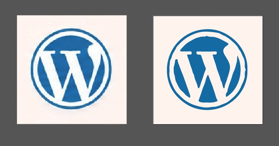 WordPressロゴの比較